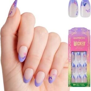 Brand New Kiss Impress X Wicked Press On Nails butterflies